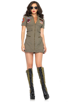 Top Gun Women's Flight Dress Adult Costume