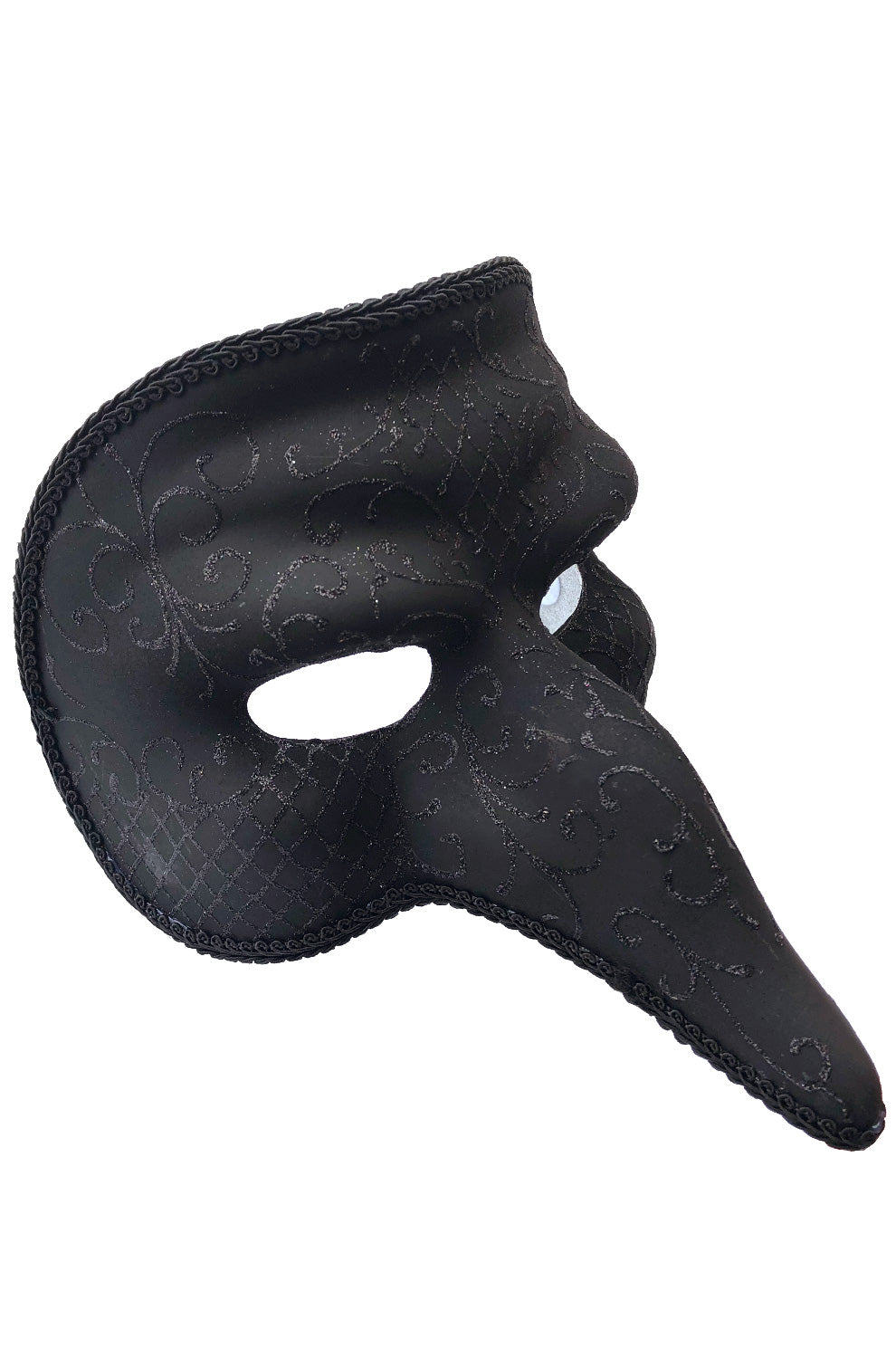Venetian Filigree Zanni Mask (Black) – Pure Costumes