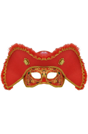 Male Pirate Mask (Red)