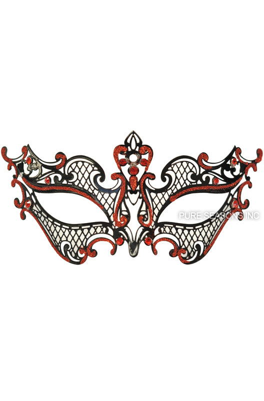 Royal Guard Venetian Mask (Black/Red)
