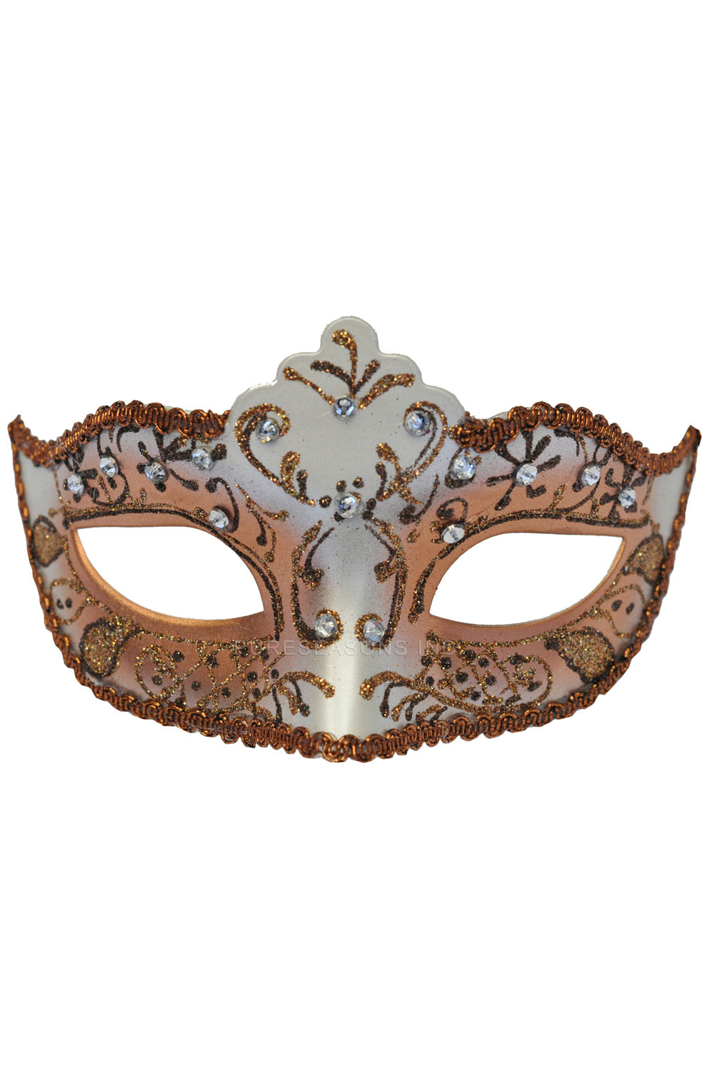 Bejeweled Venetian Mask (Brown)