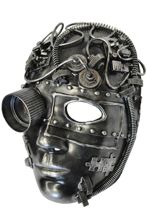 Steampunk Inventor Mask (Silver)