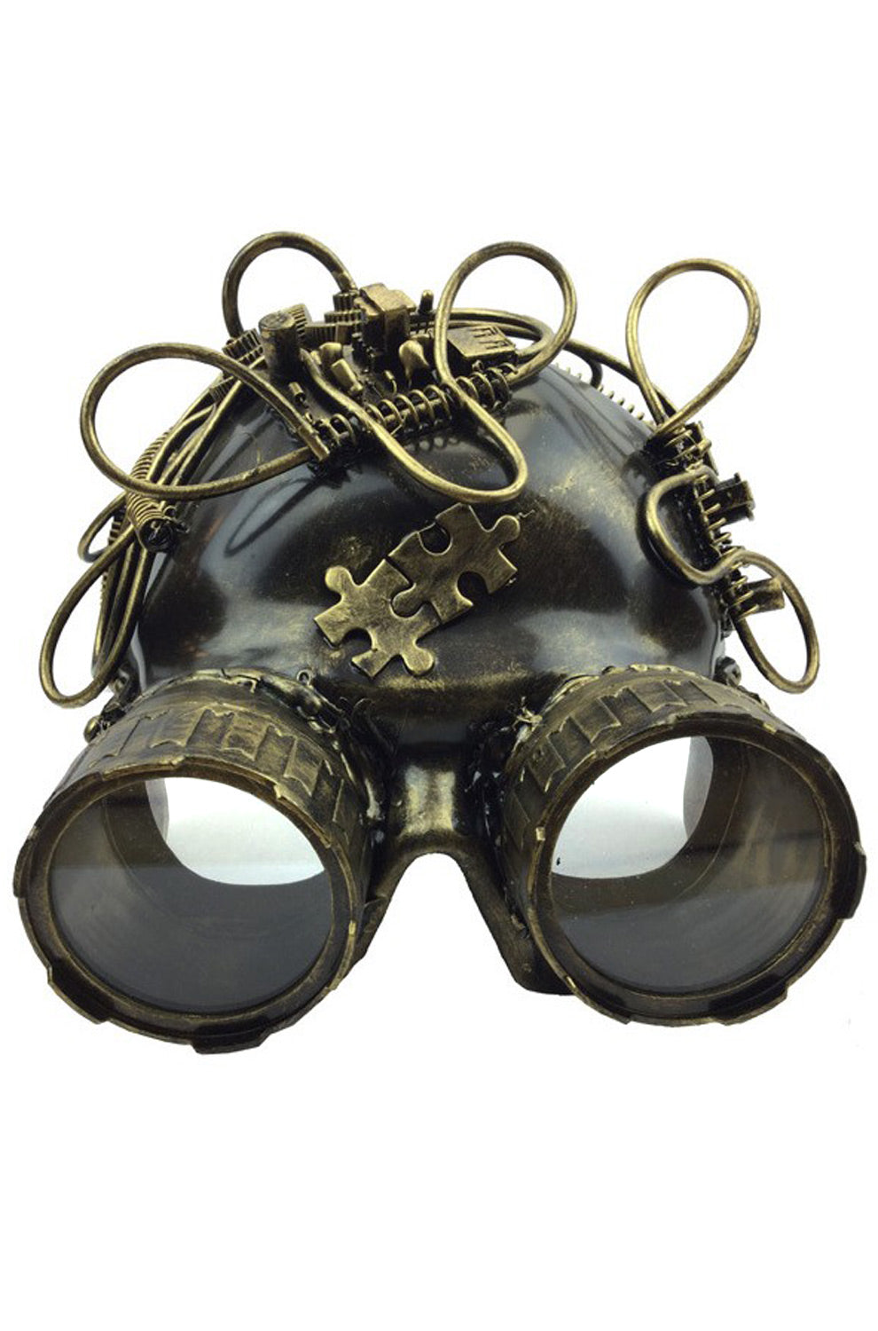 Steampunk Goggles Helmet (Gold)