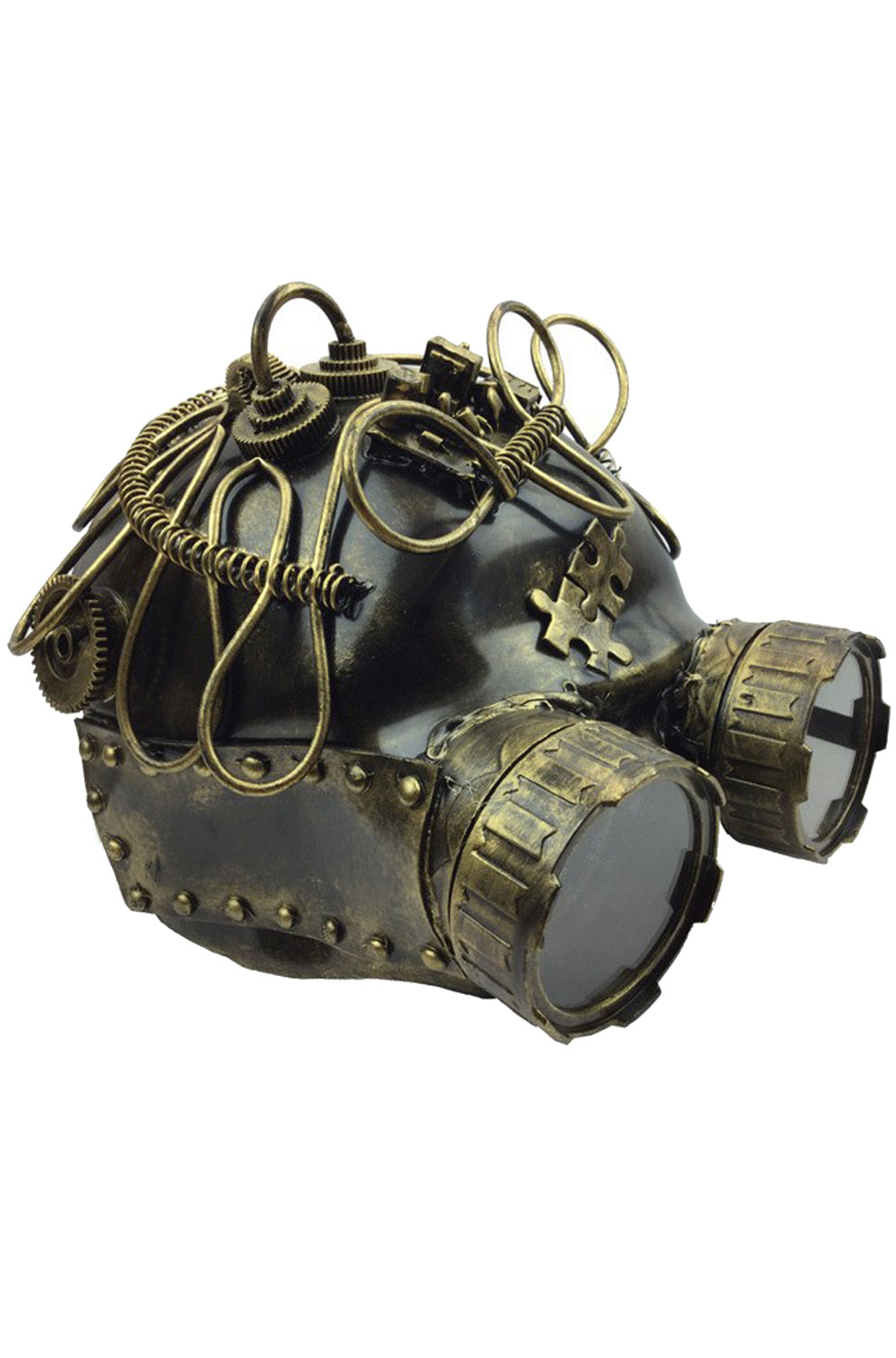 Steampunk Goggles Helmet (Gold)