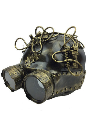 Steampunk Goggles Helmet (Gold)