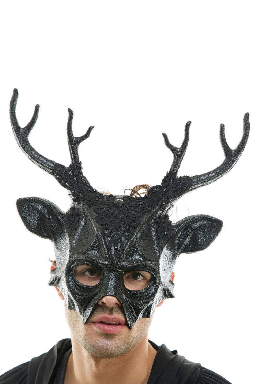 Midnight Stag Half Mask