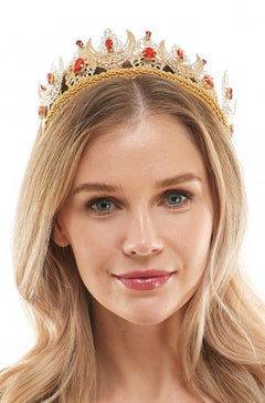Crystal Crown Headband (Gold)