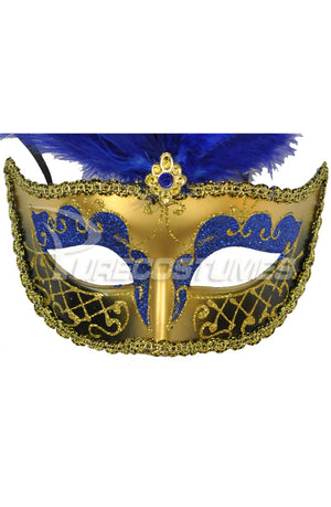 Colombina Festa Venetian Mask (Blue)