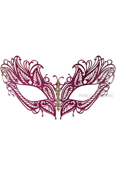 Mystique Winged Venetian Mask (Hot Pink)