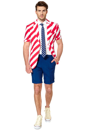 United Stripes Summer Suit Adult Costume