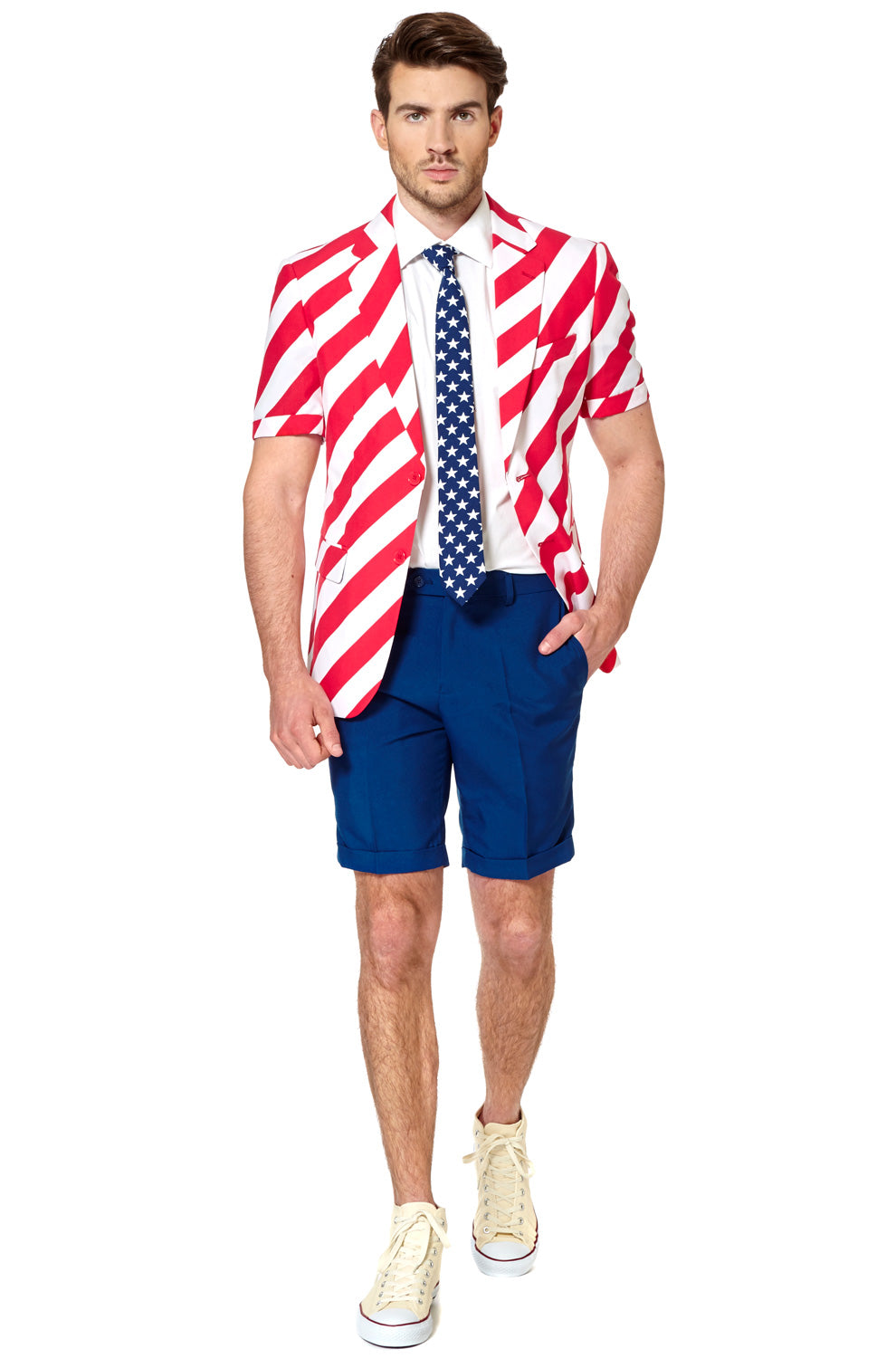 United Stripes Summer Suit Adult Costume