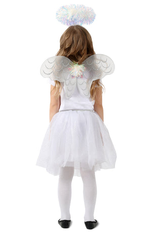 Tinsel Angel Skirt Child Costume Kit