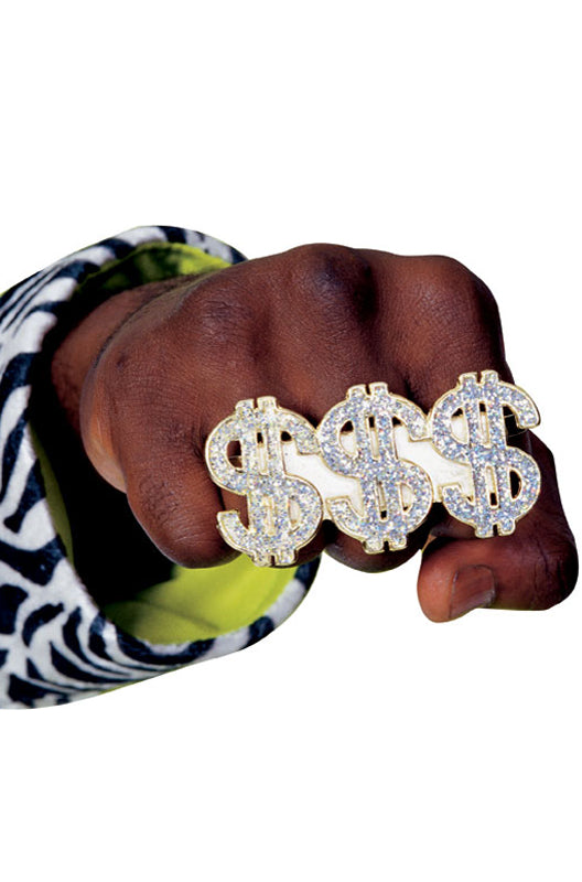 Triple Dollar Sign Ring