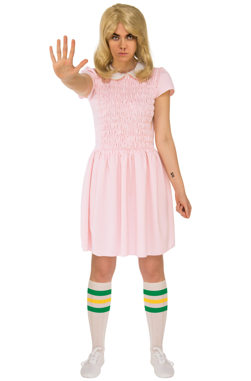 Stranger Things Eleven Dress Adult Costume Standard Stranger Things Eleven Dress Adult Costume Standard
