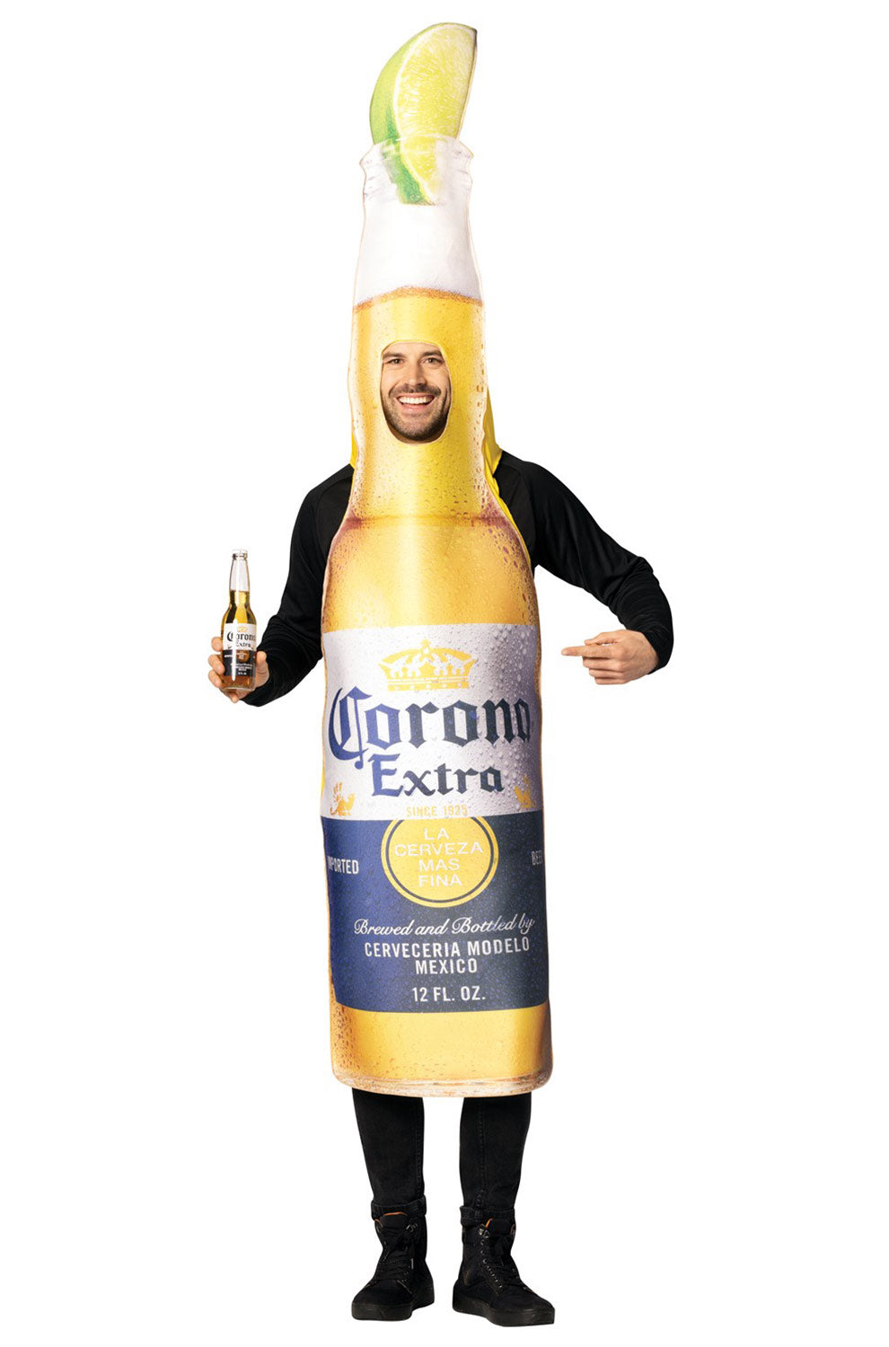 Corona Extra Bottle with Lime Adult Costume