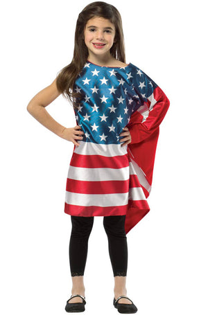 USA Flag Dress Child Costume
