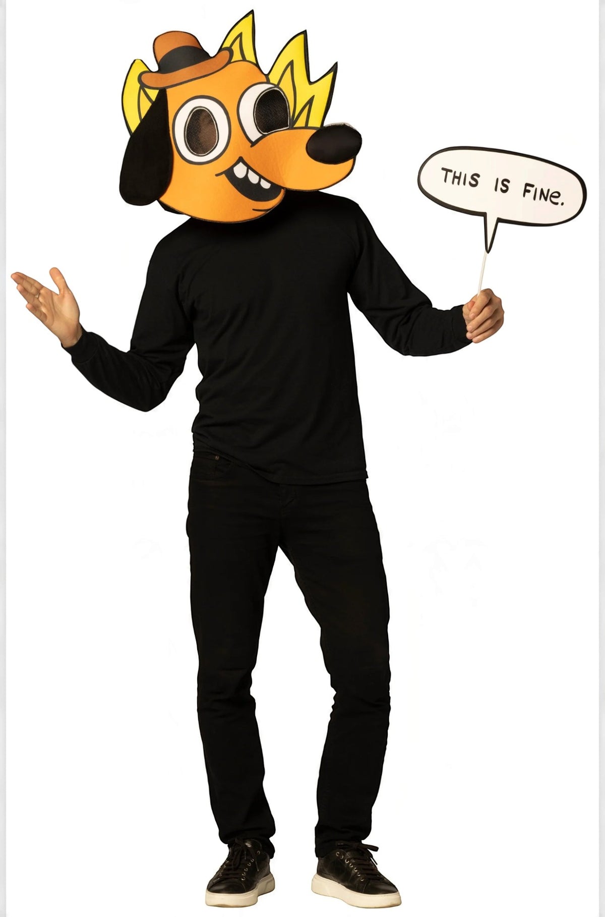 This is Fine Dog Adult Mask