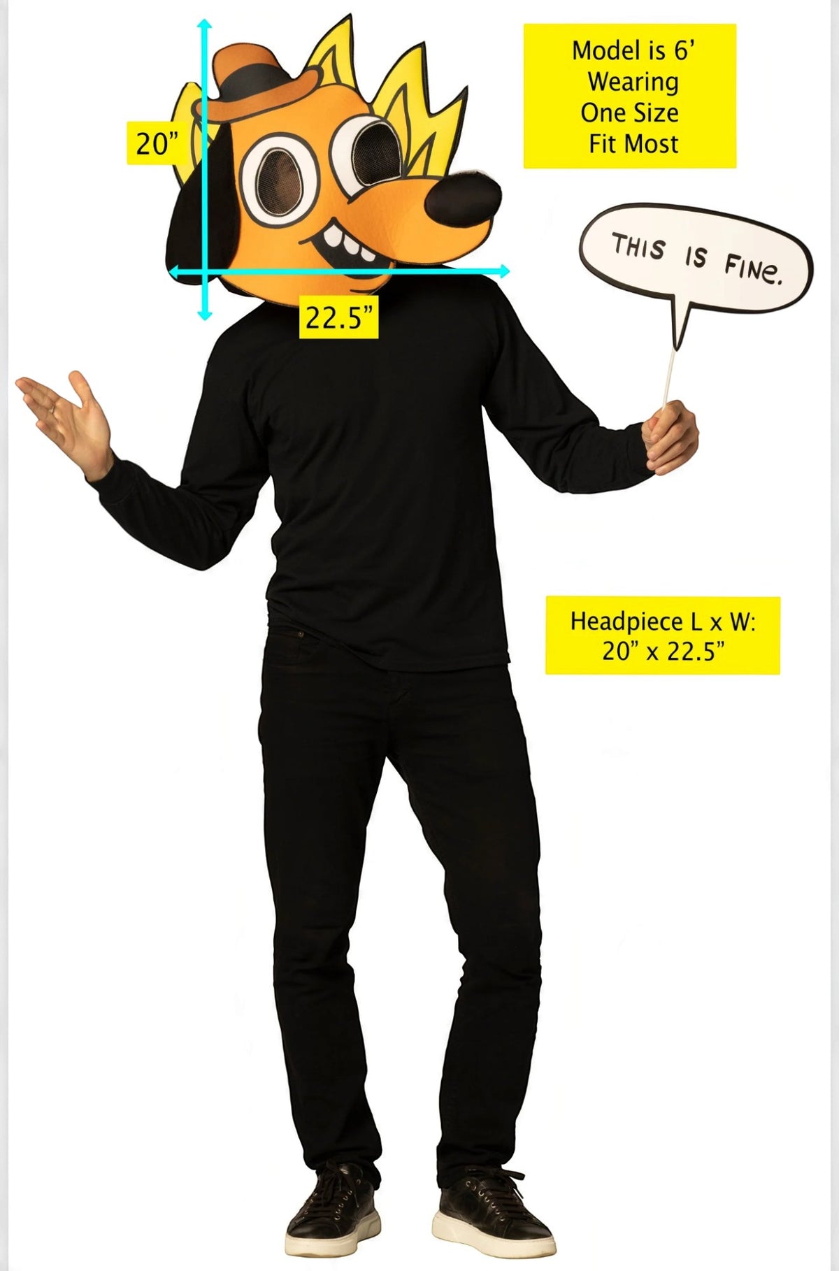 This is Fine Dog Adult Mask