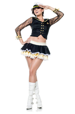 Lacy Navy Adult Costume