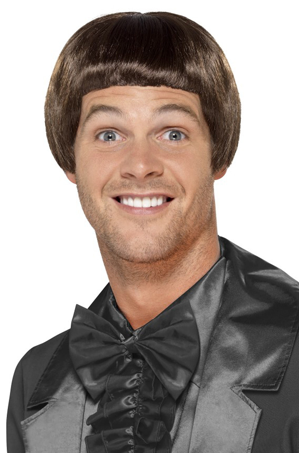 90s Bowl Cut Wig (Brown)