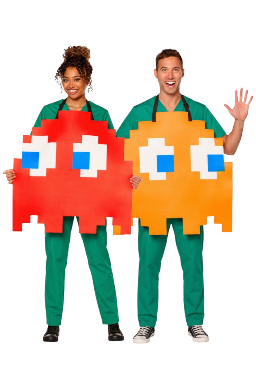 Pac-Man Clyde/Blinky Reversible Adult Costume