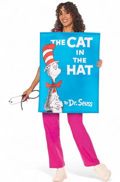 The Cat in the Hat Book Cover Adult Costume