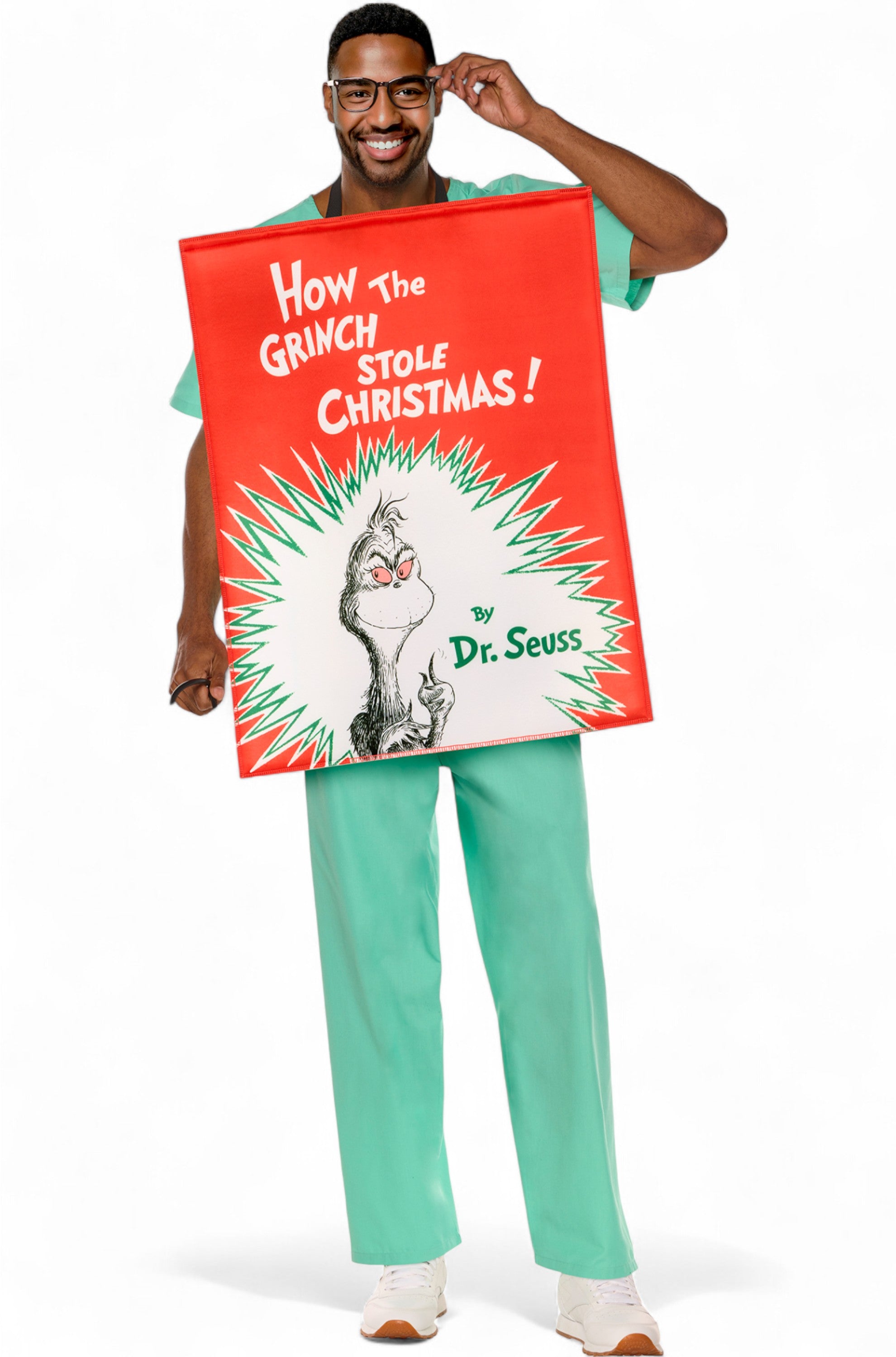 How the Grinch Stole Christmas Book Cover Adult Costume