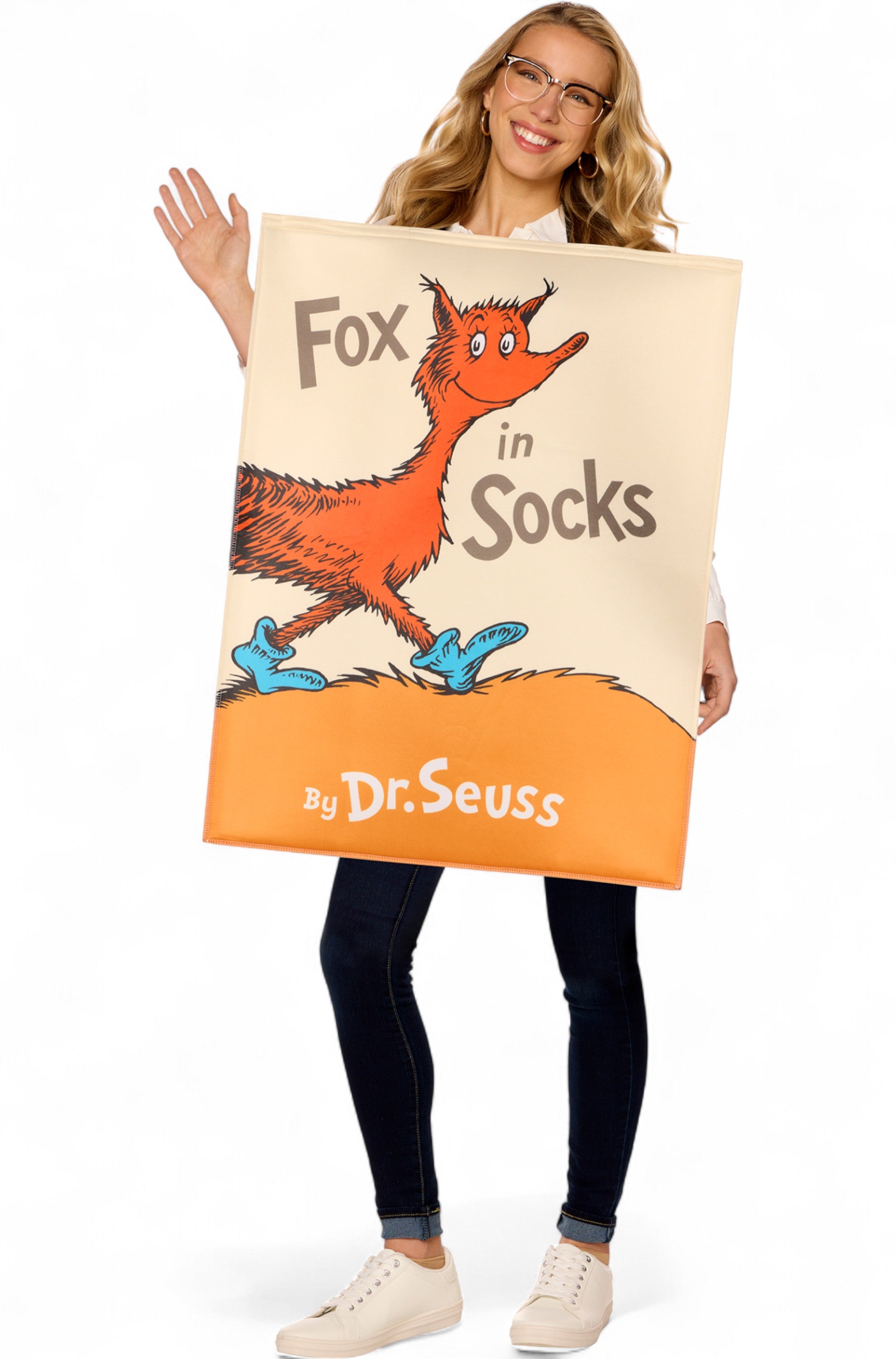 Fox In Socks Book Cover Adult Costume