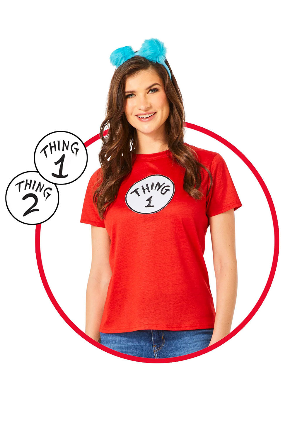 Thing 1 & 2 Women's Adult Costume Kit