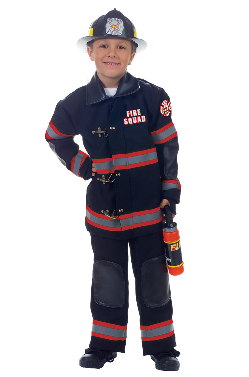 Fire Squad Firefighter Child Costume (Black)