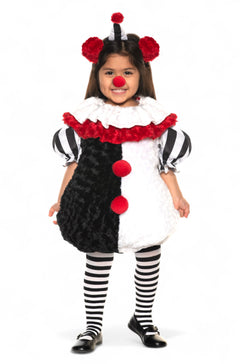 Monochrome Clown Toddler Costume