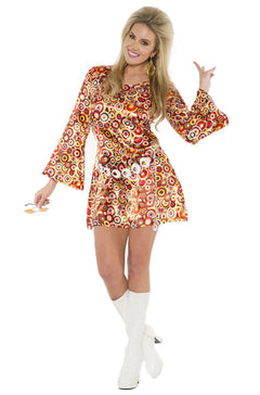 Disco Circle Dress Adult Costume