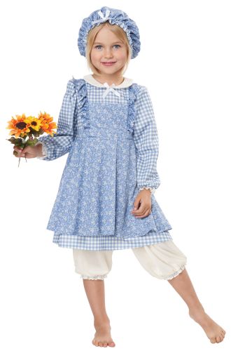 Little Prairie Girl Toddler Costume (Blue)