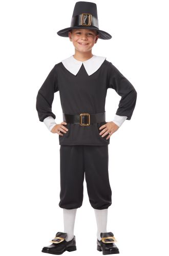 Pilgrim Boy Settler Child Costume
