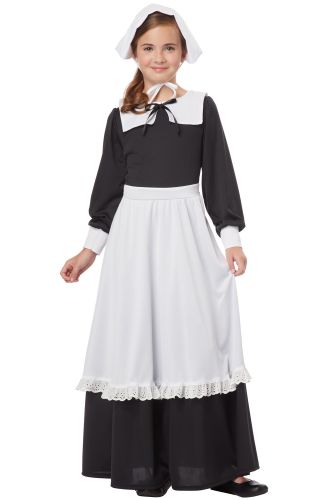 Pilgrim Girl Settler Child Costume