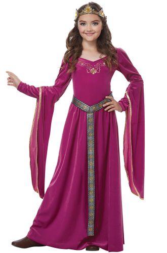Blushing Medieval Princess Child Costume