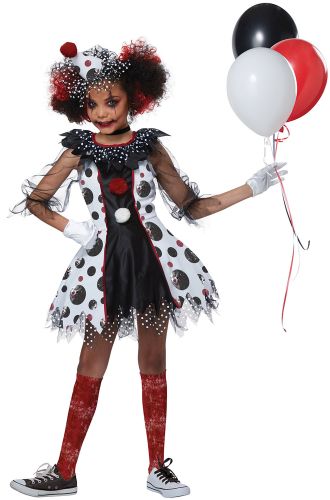Killer Clown Girl Child Costume - PureCostumes.com