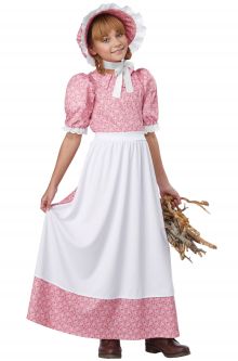 Home School Historical Costumes Early American Girl Child Costume