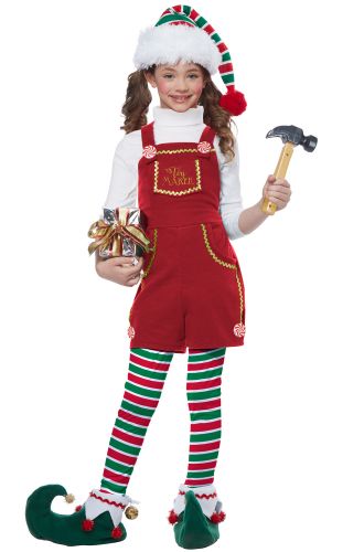 Toymaker Elf Girl Child Costume