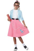 50's Pink Poodle Skirt Child Costume