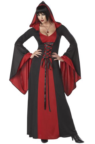 Deluxe Hooded Robe Adult Costume (Red)