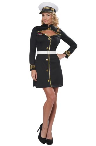 Navy Captain Adult Costume (Black)