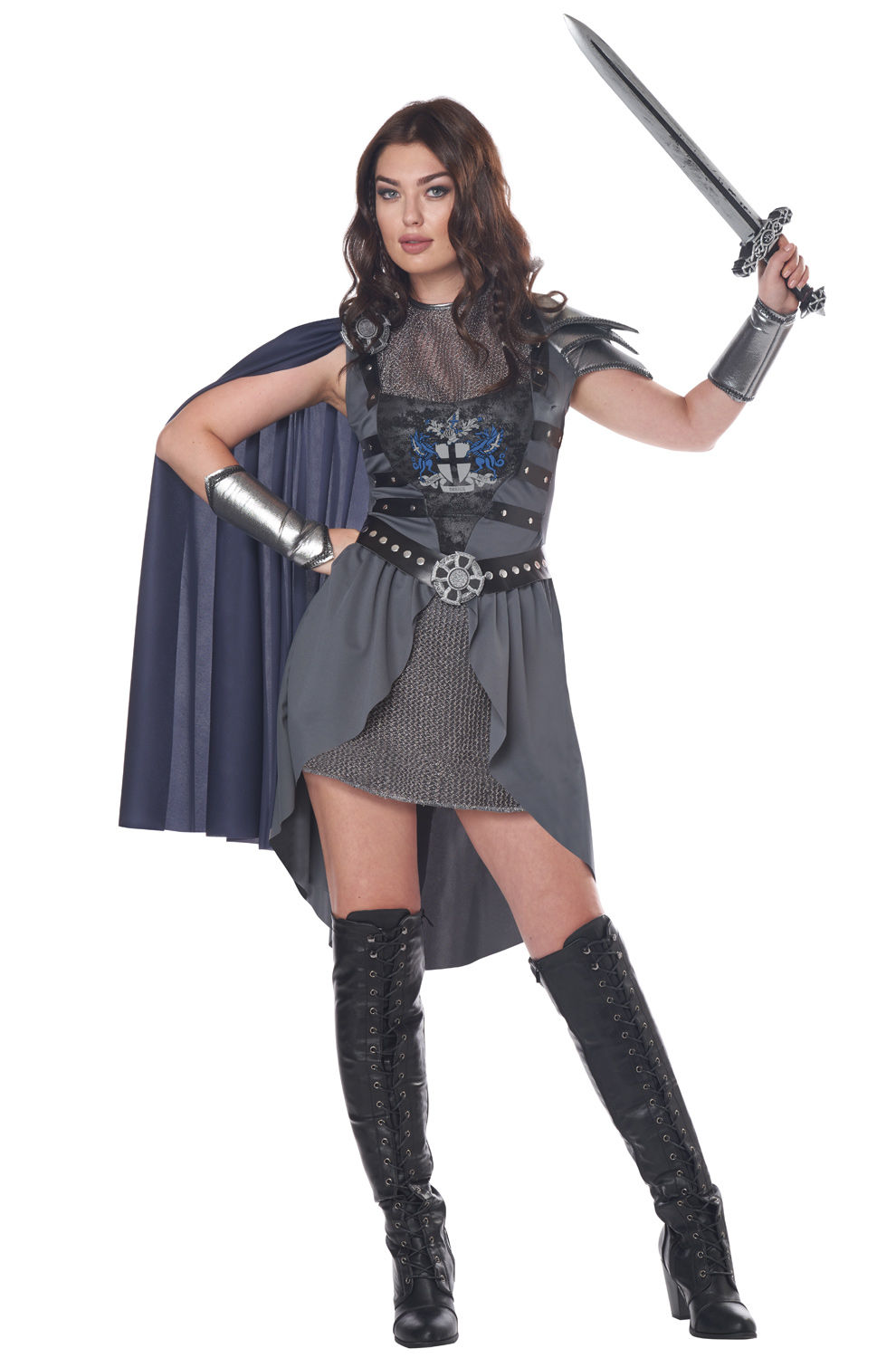 Brand New Lady Lionheart Medieval Knight Adult Costume