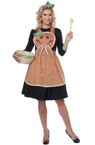 Gingerbread Apron Adult Costume