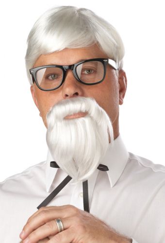 The Colonel Costume Wig and Moustache