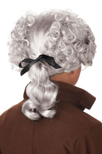 Child Colonial Peruke Wig (Gray)
