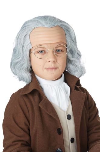 Child Benjamin Franklin Wig (Gray)