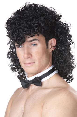 Girl's Night Out Costume Wig (Black)