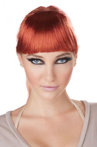 Clip-On Bangs Costume Wig (Red)