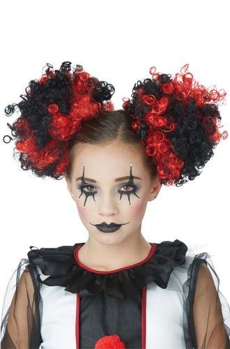 Black and Red Clown Puffs